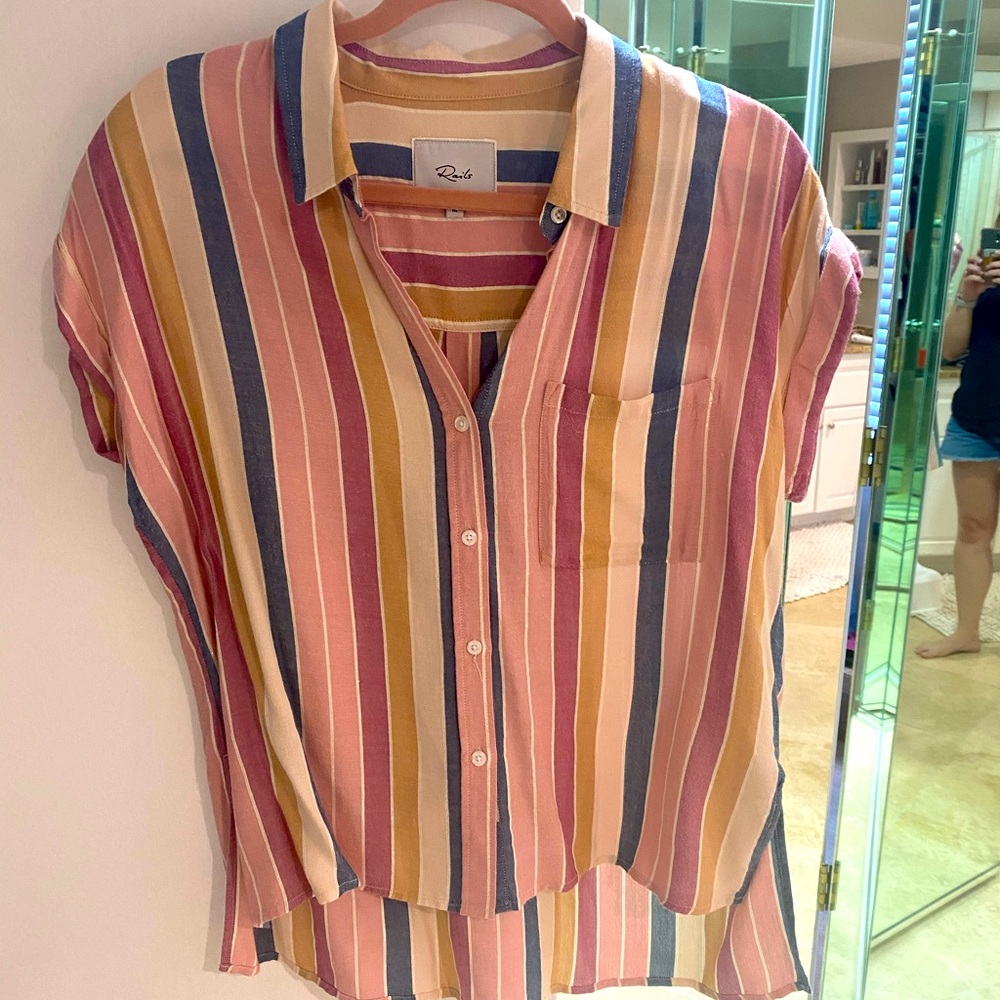 Rails Short Sleeve Button Up